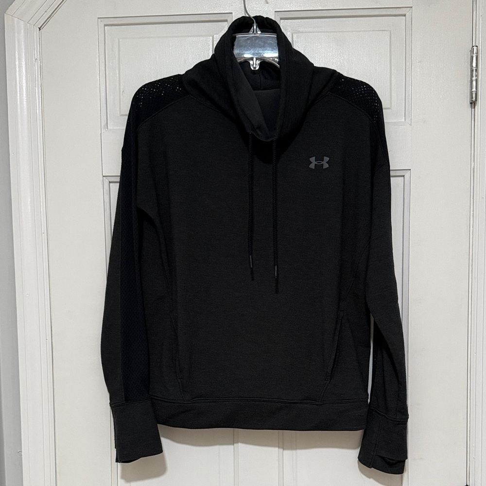 Under Armour Charcoal Funnel Neck Sweatshirt